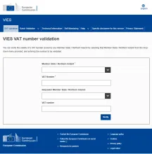 VIES VAT validation number